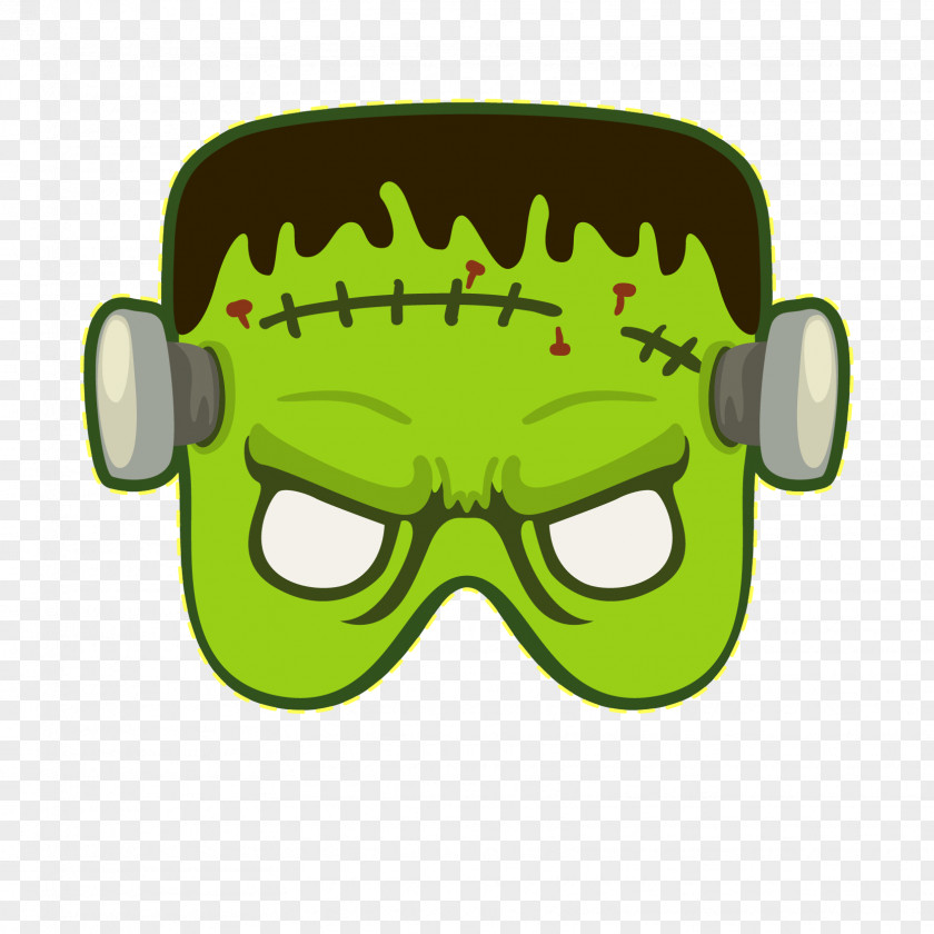 Frankenstein Halloween Mask Frankensteins Monster PNG