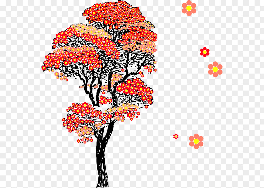 Japan Cherry Blossom Tree Flower Clip Art PNG