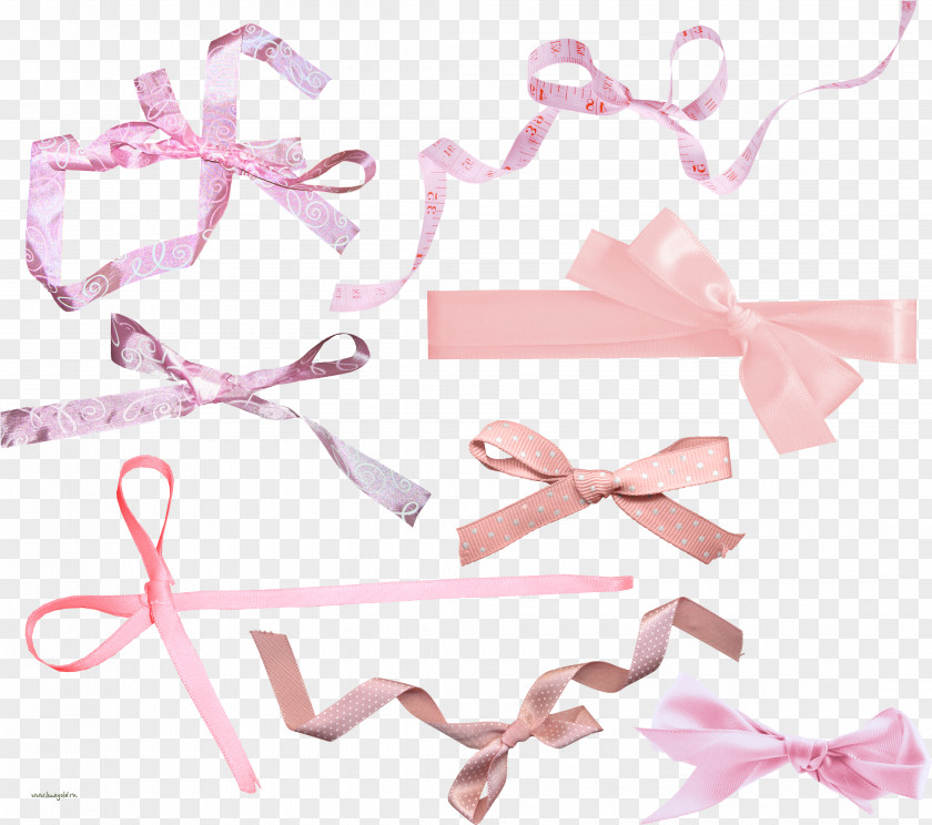 Ribbon Bow Tie Pink M Hair Clothing Accessories PNG