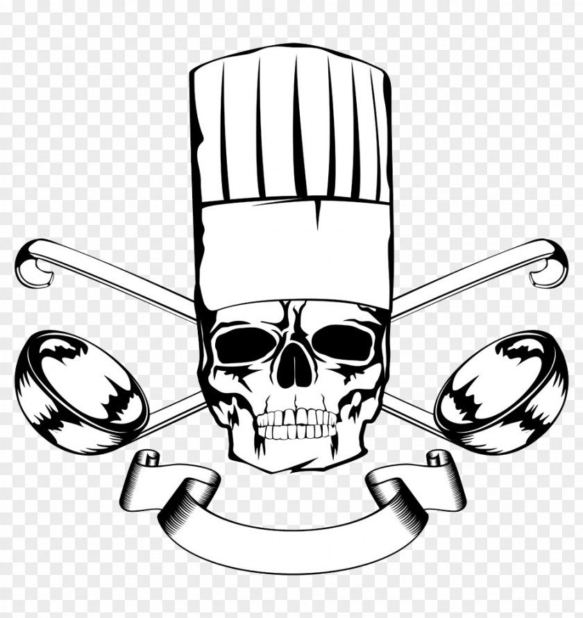 Skull Chef Cap Royalty-free Clip Art PNG