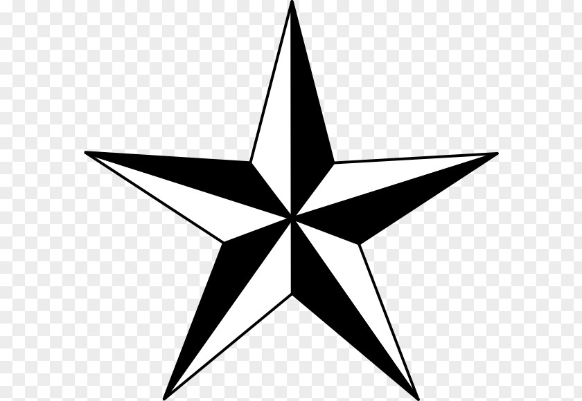 Stars Outline Nautical Star T-shirt Tattoo Decal Clip Art PNG