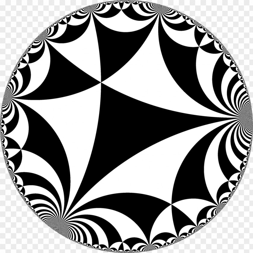 Triangle Hyperbolic Geometry Tessellation Sphere Riemannian Manifold PNG