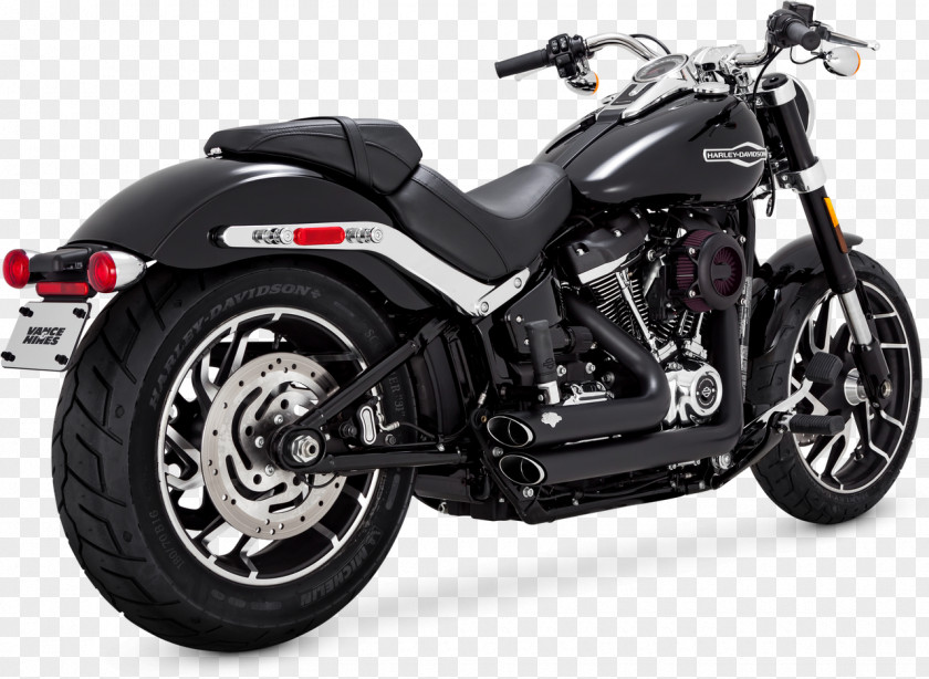 Custom Softail Black Line Motor Vehicle Tires Exhaust System Car Harley-Davidson PNG