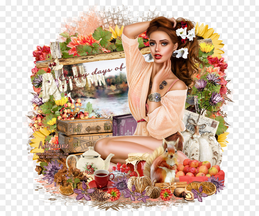 Design Floral Food Gift Baskets PNG