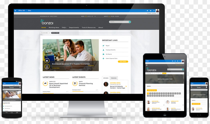 Intranet SharePoint Digital Workplace Responsive Web Design Nielsen Norman Group PNG