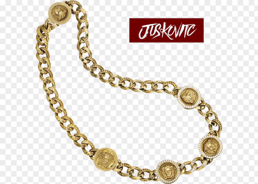 Leather Gold Chain Necklace Rope Jewellery PNG