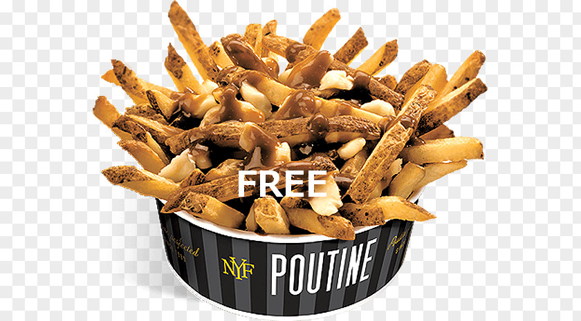 Promo Flyer Poutine French Fries Canadian Cuisine New York Restaurant PNG