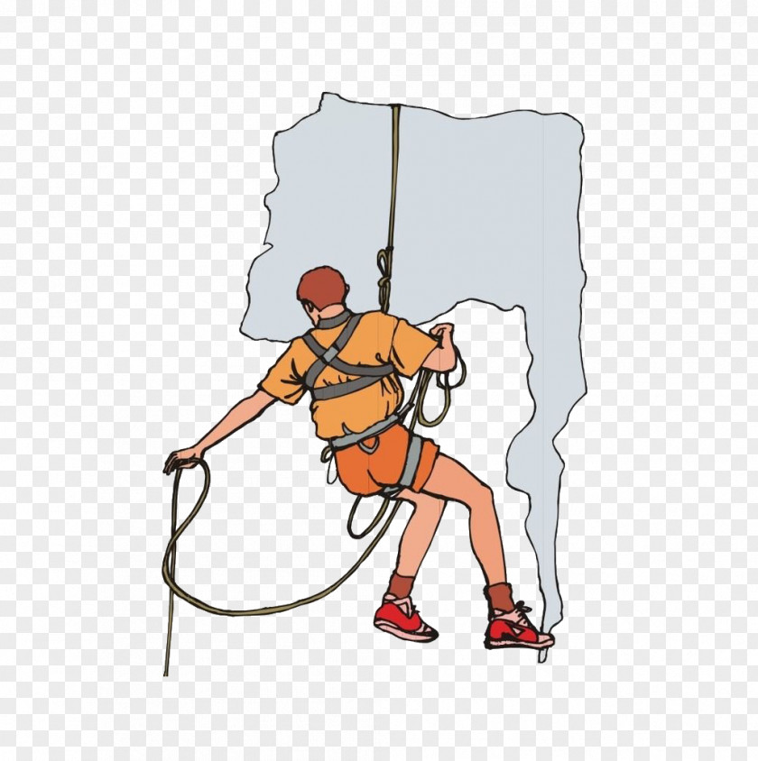 Rock Climbing Cartoon PNG