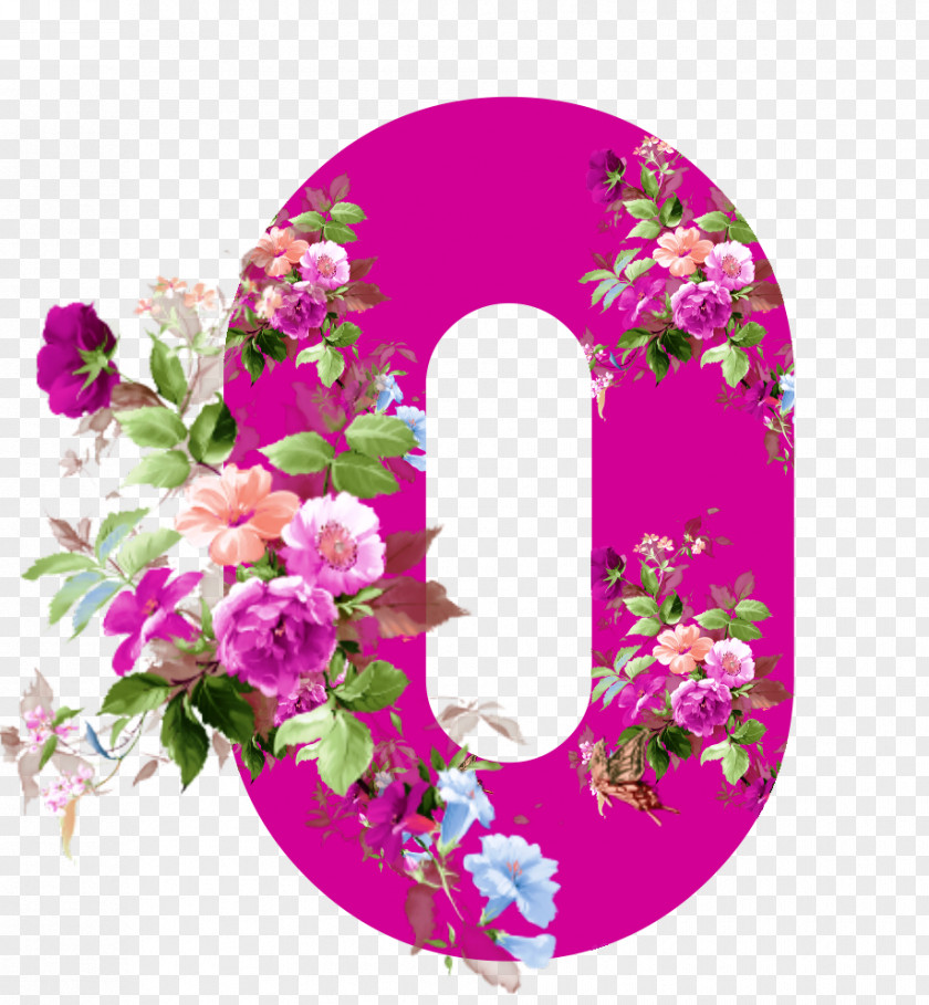 Rose Floral Design Cut Flowers Letter PNG
