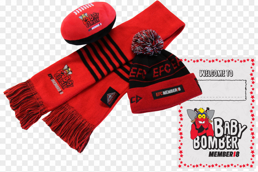 Donald Baby 2018 Essendon Football Club Season Australian Rules Knitting Pattern PNG