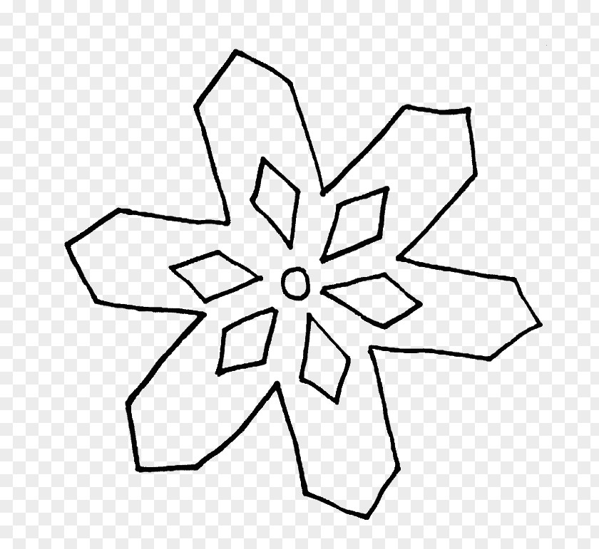 Free Snowflake Images Coloring Book Line Art Clip PNG