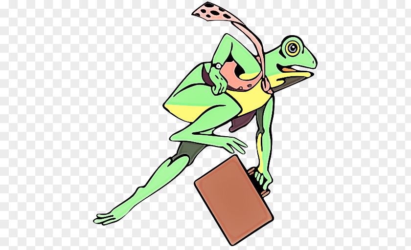 Green Cartoon Tree Frog Shrub PNG