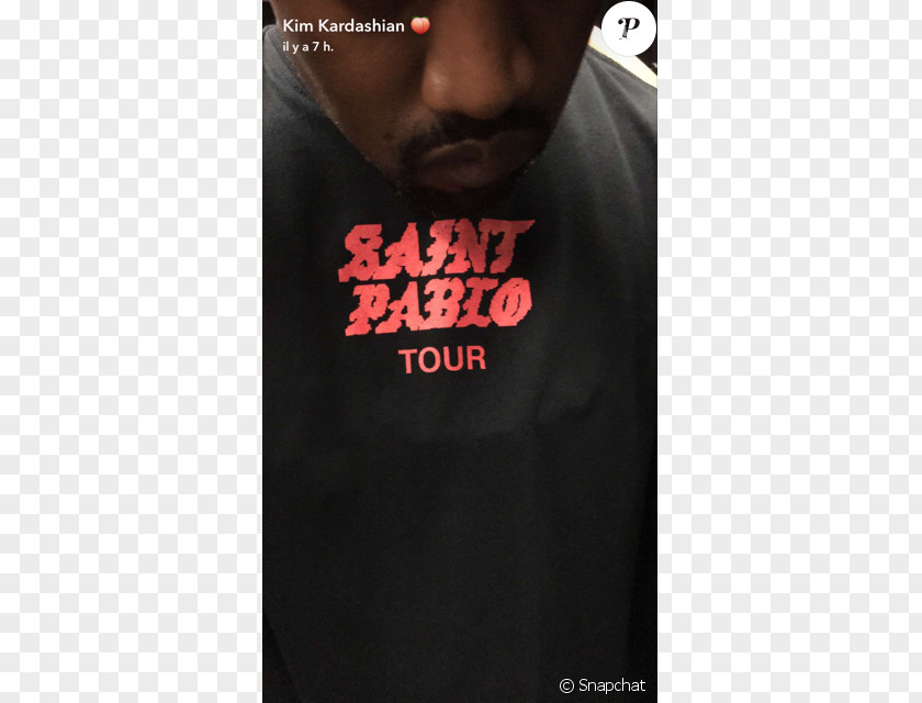 Kanye West Saint Pablo Tour Celebrity Adidas Yeezy T-shirt Snapchat PNG
