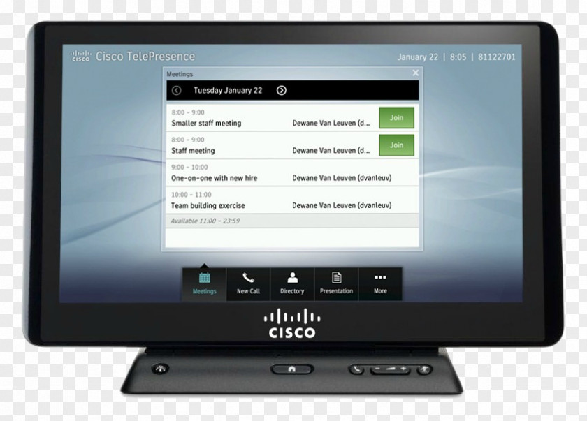 Cisco TelePresence Remote Presence Systems Touchscreen Product Manuals PNG