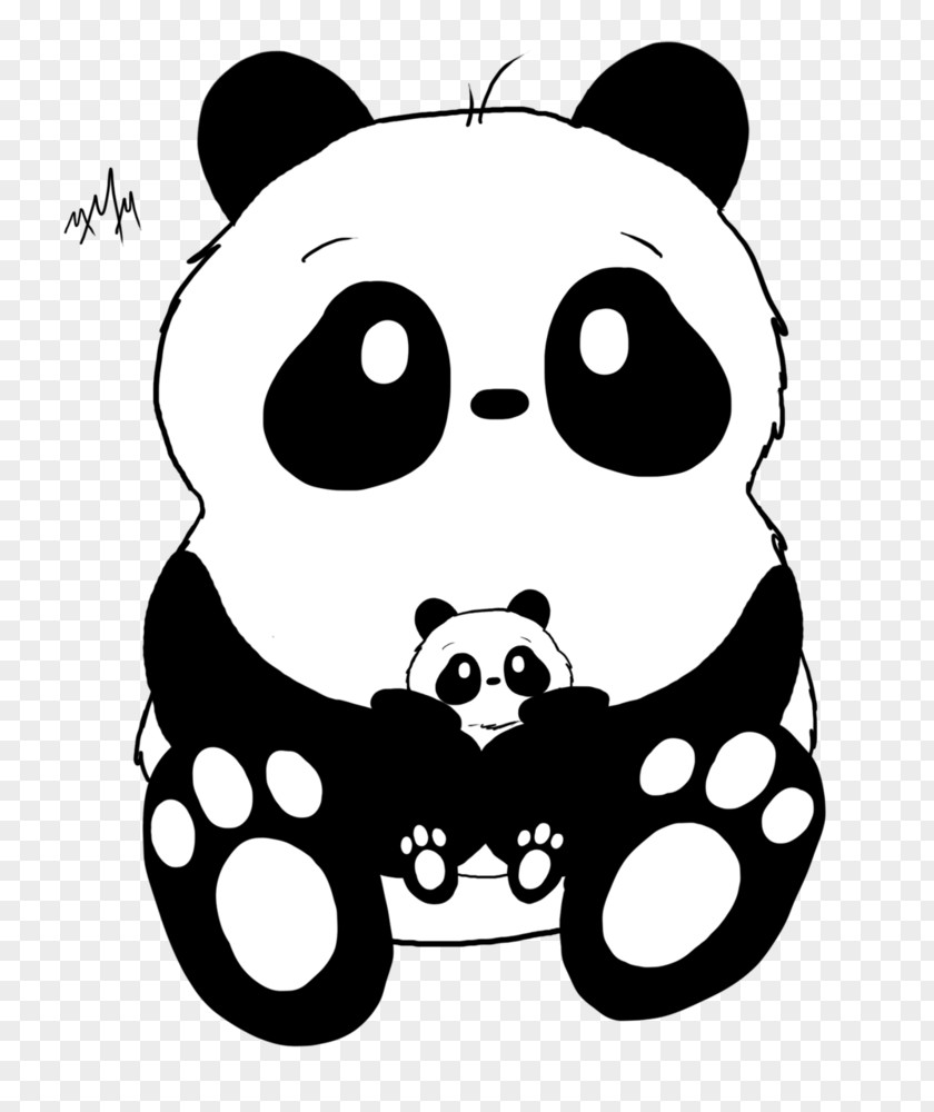 Doodle Art Panda Giant Bear Pandas Drawing PNG