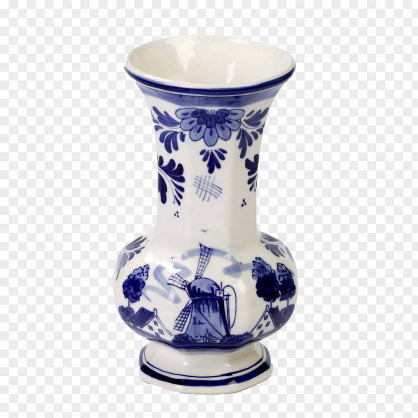 Decorative Vases Vase Ceramic Blue And White Pottery Cobalt Porcelain PNG