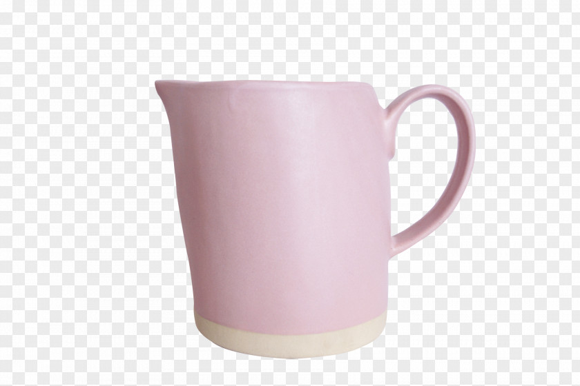 Mug Jug Color Pink Ceramic PNG
