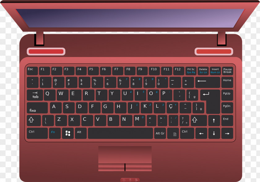 Notebook Laptop Computer Keyboard Clip Art PNG