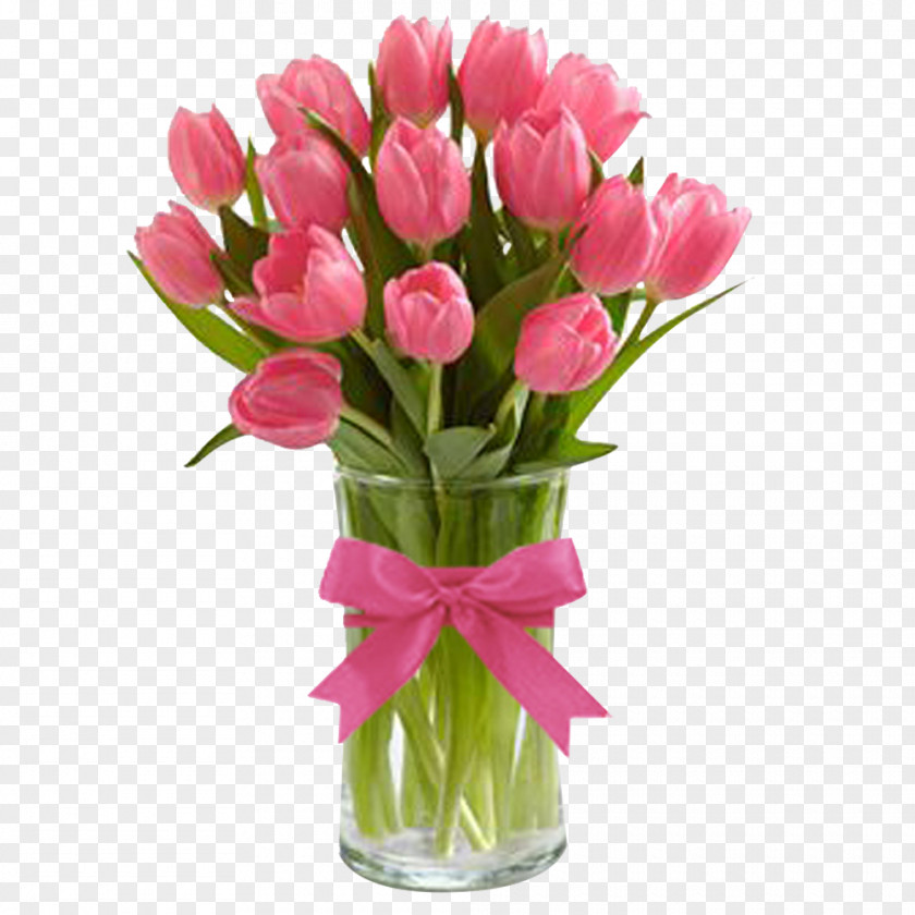 Tulip Vase Cut Flowers Rose PNG