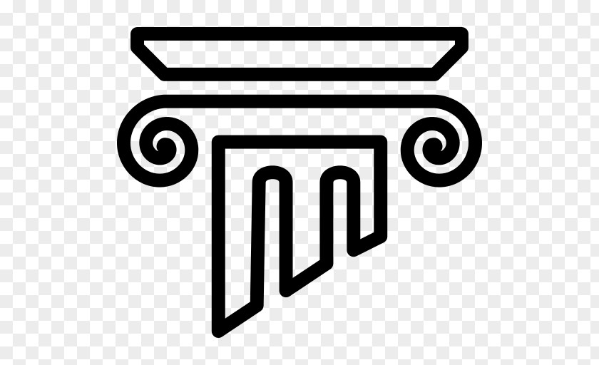 Ancient Greek Symbols Column PNG