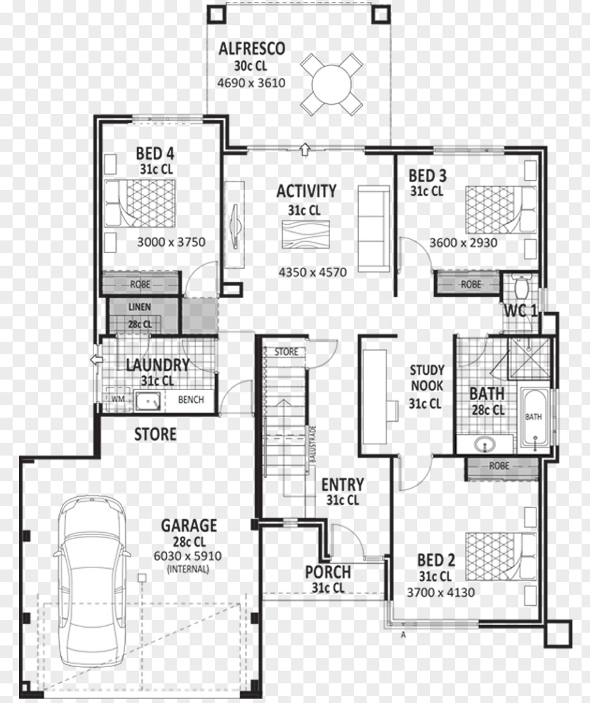 Design Floor Plan Novus Homes House Storey PNG