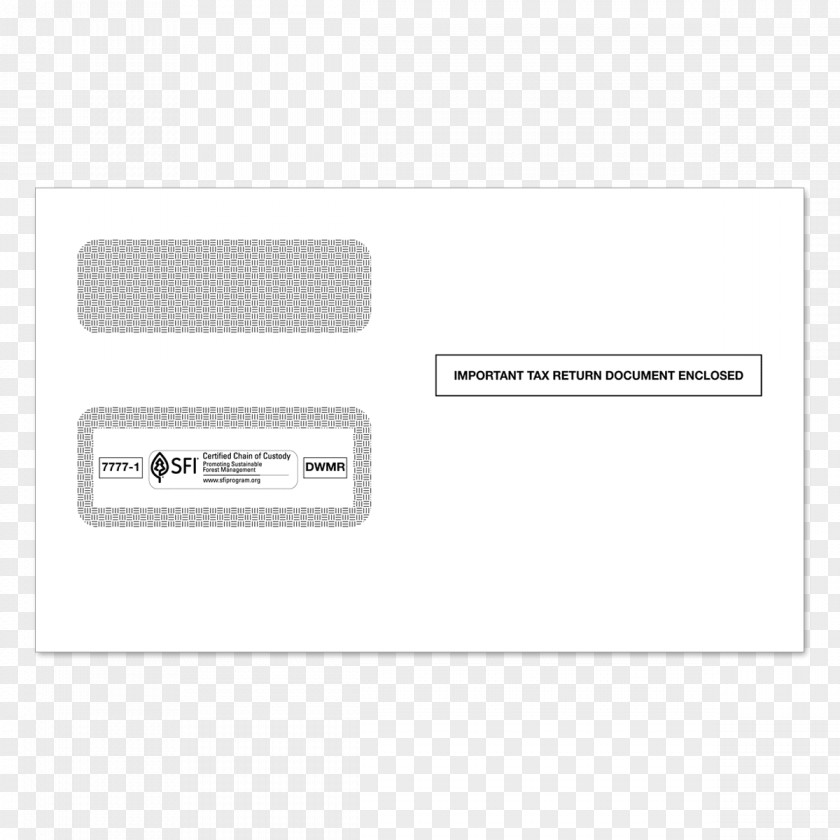 Envelope IRS Tax Forms Form 1099-MISC W-2 PNG