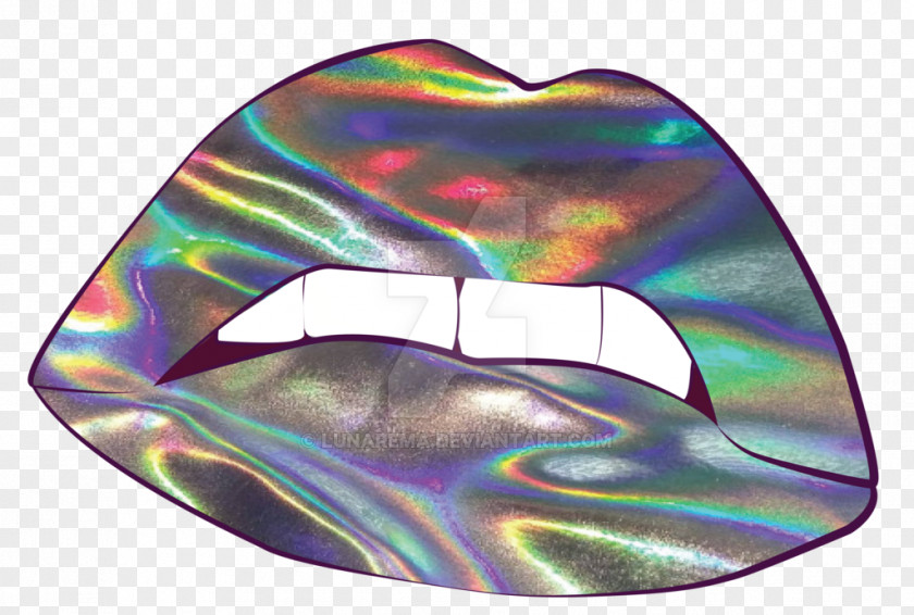 Hologram T-shirt Hoodie Holography Lip Redbubble PNG