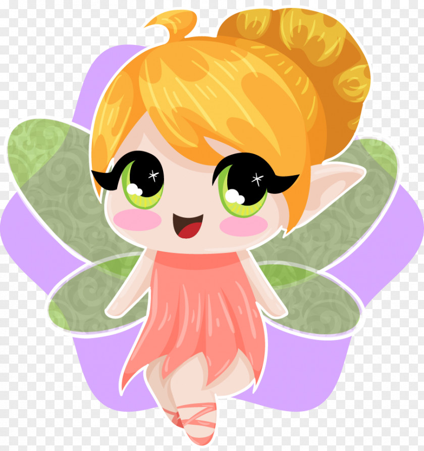 Watercolor Cute Tooth Fairy Clip Art PNG