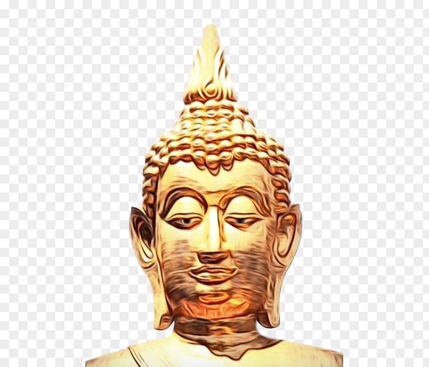Gautama Buddha Statue Carving PNG