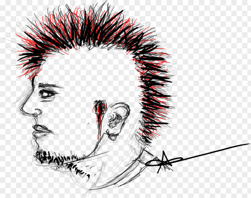 Skulls Punk Nose Eyebrow Forehead Sketch PNG