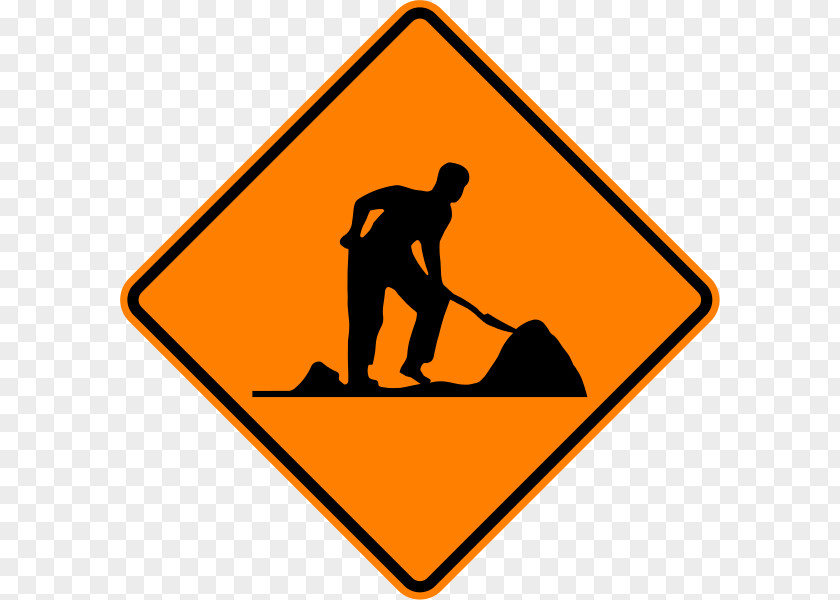 Traffic Signs Roadworks Construction Worker PNG