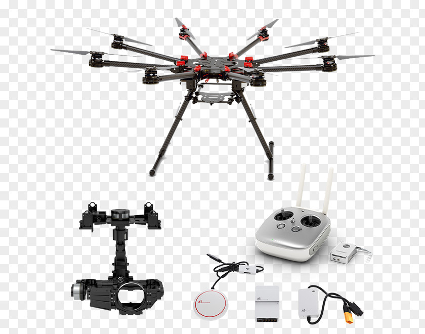 Aircraft DJI Spreading Wings S1000+ Unmanned Aerial Vehicle Multirotor PNG