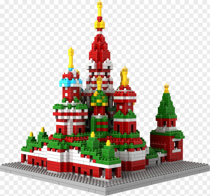 Cathedral Saint Basil's Dormition Cathedral, Moscow Nanoblock Toy Block PNG