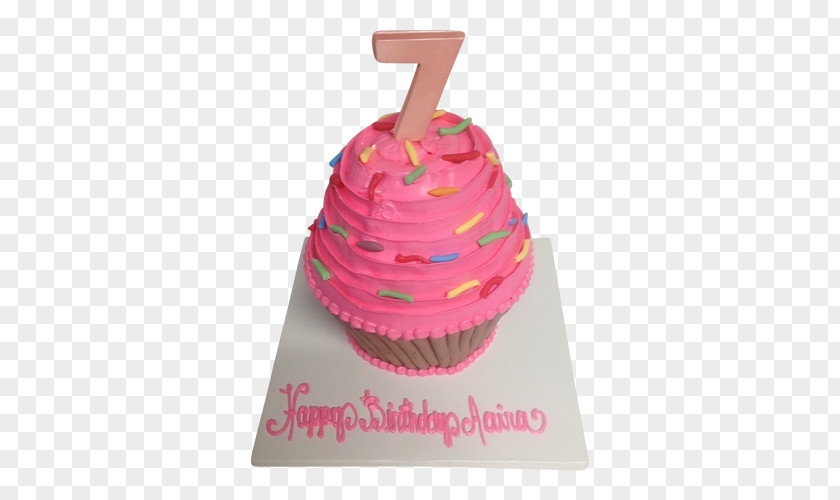 Pink Cupcake Birthday Cake Frosting & Icing Muffin PNG