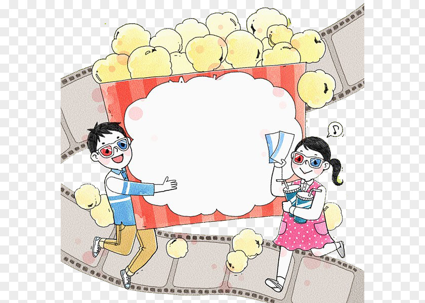 Watching Movies And Popcorn Uacbduae30ub0a8ubd80 Film Gwacheon Cartoon PNG