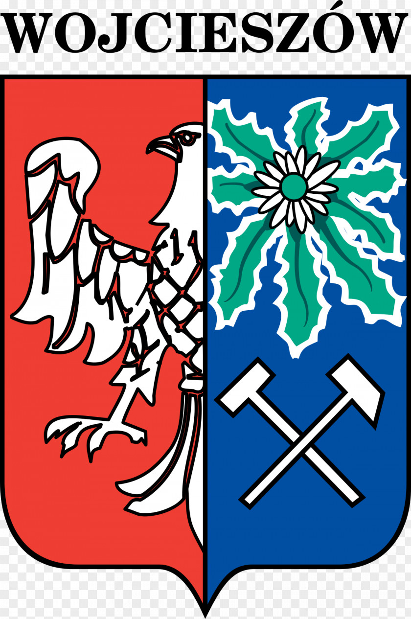 Gapura Wojcieszów Tarnowskie Góry Węgliniec Coat Of Arms Hammer And Pick PNG