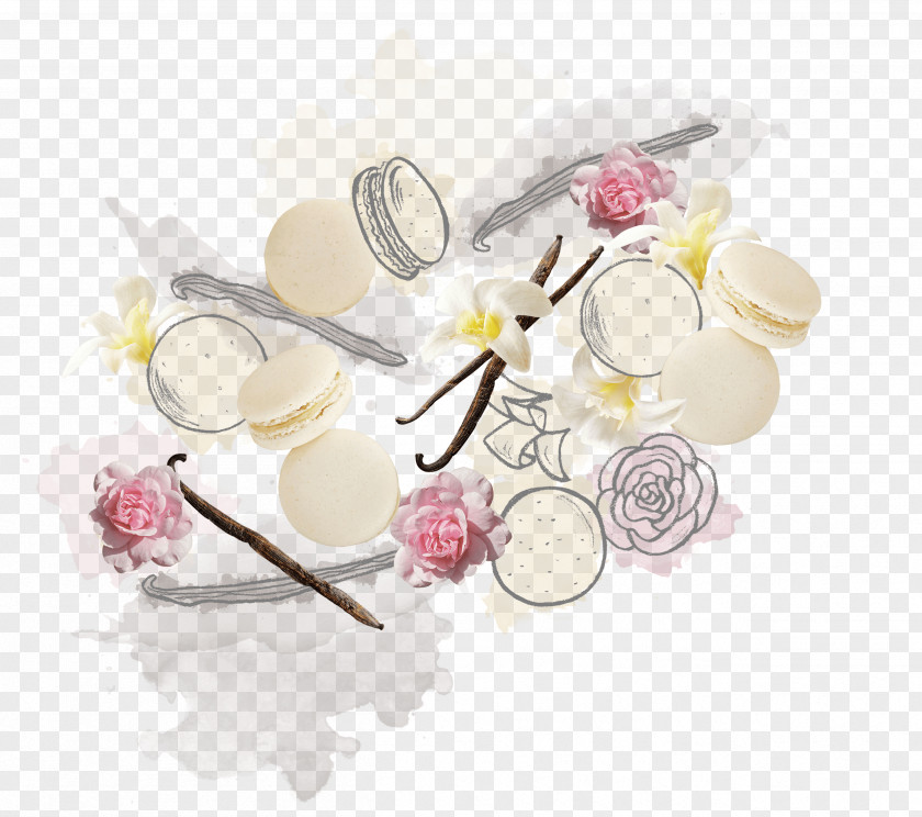 Orchid Hair Accessory Flowers Background PNG