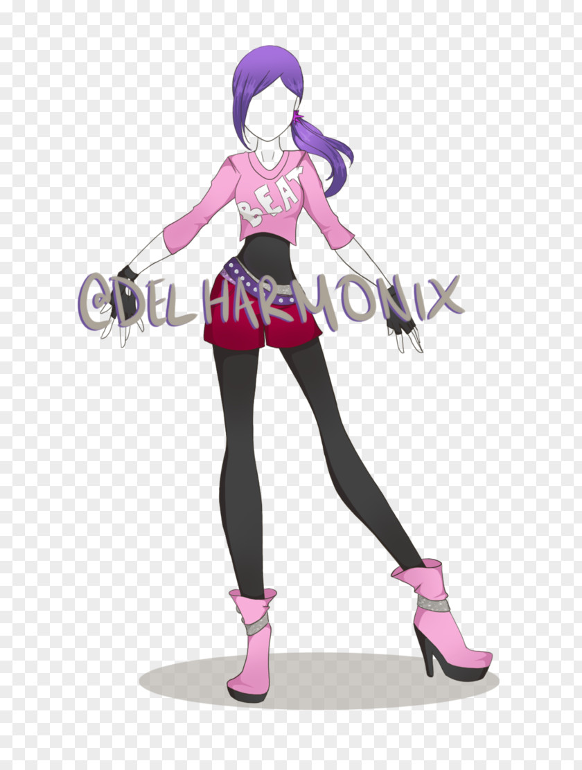 Neon Party Costume Pink M Character Shoe Fiction PNG