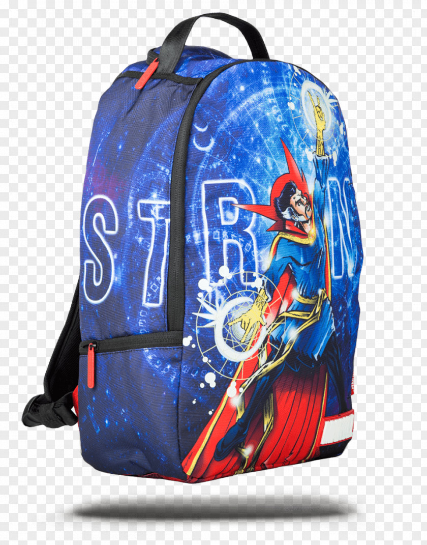 Bag Doctor Strange Backpack Blue Marvel Comics PNG