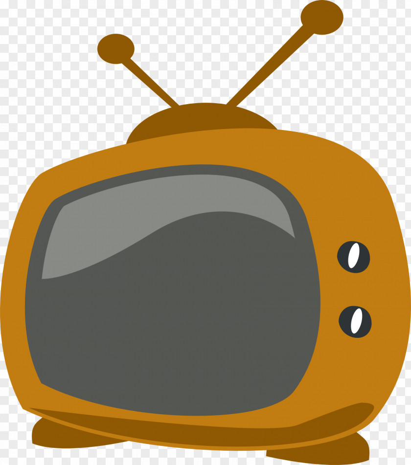 Brown Antenna TV Television Cartoon Clip Art PNG