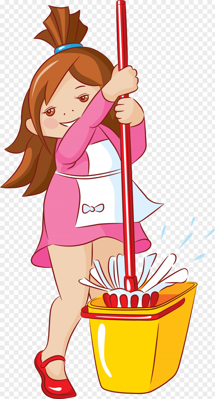 Bucket Cleaning Child Housekeeping Clip Art PNG