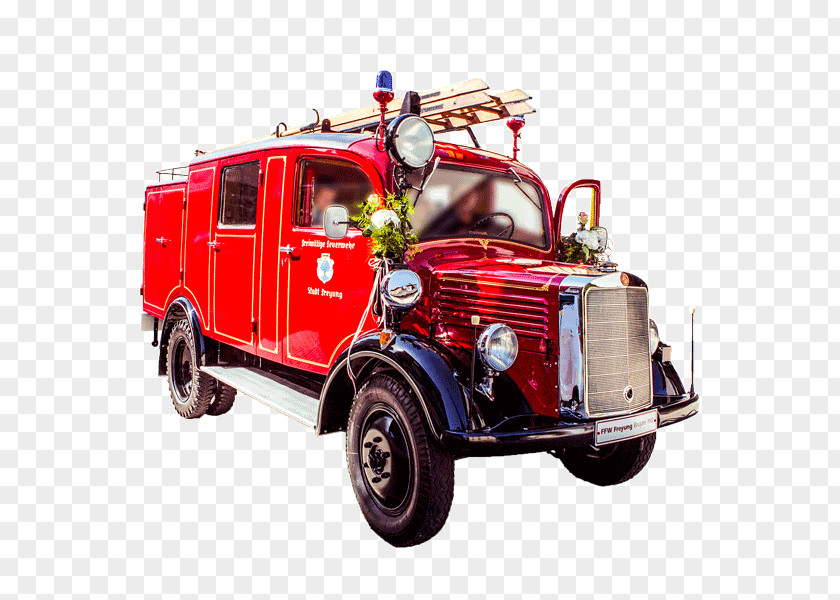 Car Fire Department Automobilsprøjte Water Tender Autoladder PNG