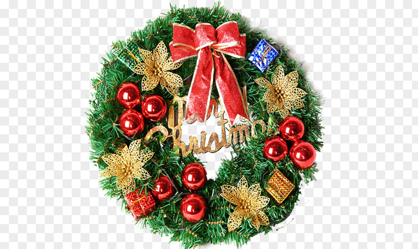 Christmas Wreath Ornament Decoration Santa Claus PNG