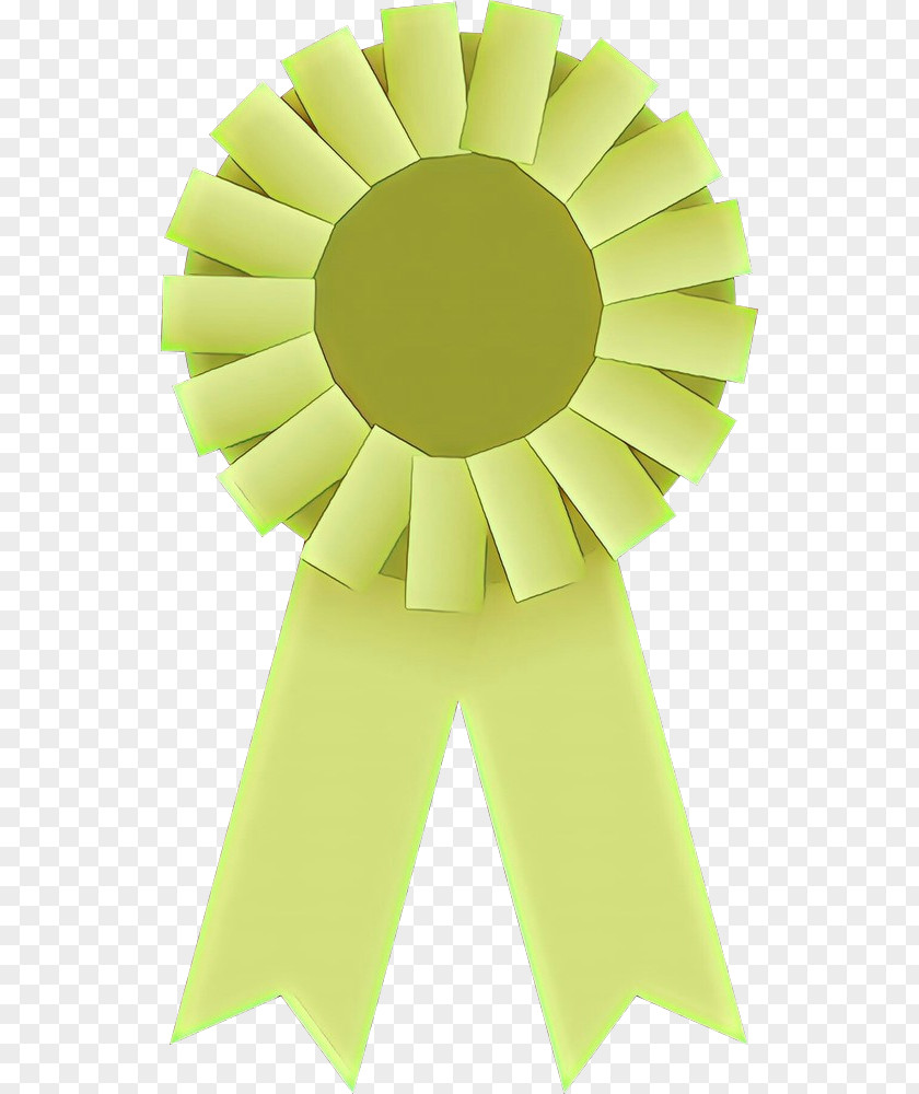 Ribbon Yellow Background Green PNG