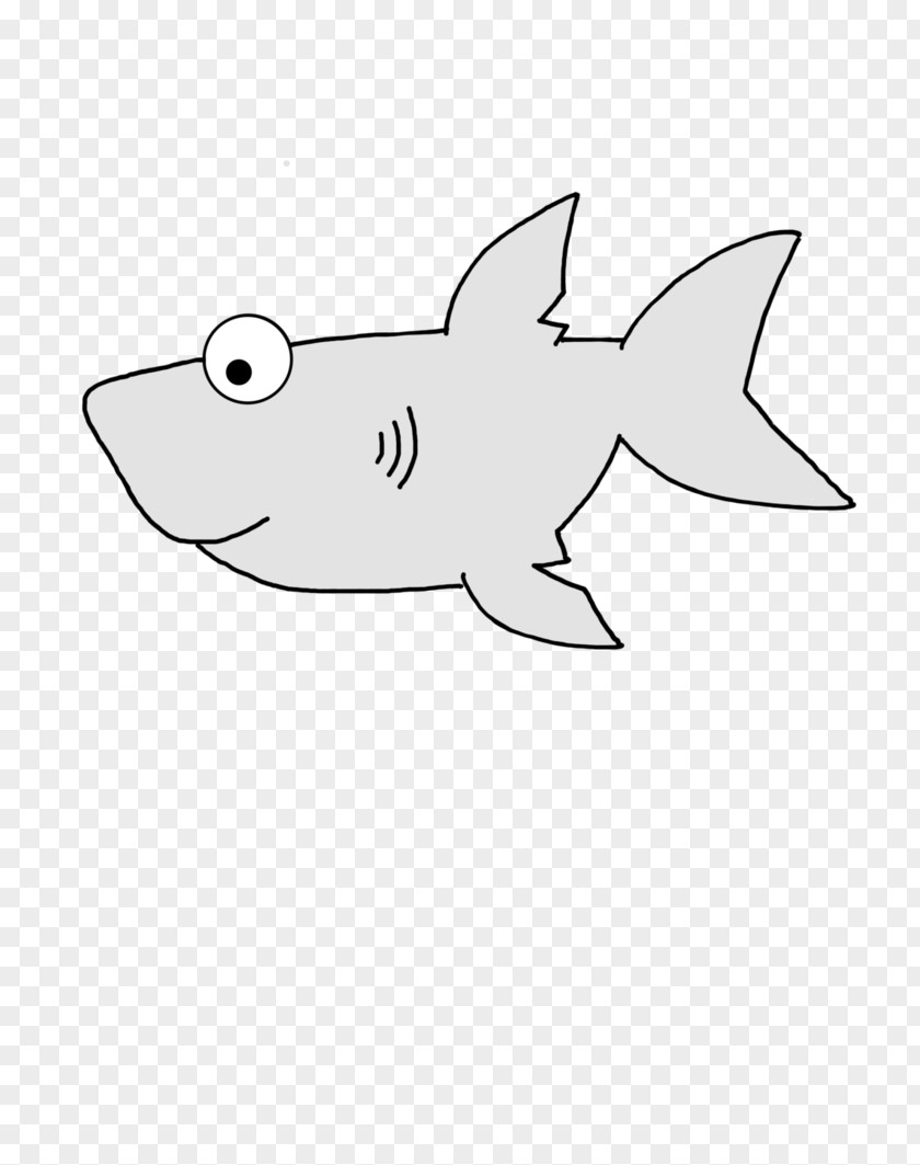 Creative Sharks Shark Drawing Line Art Cartoon Clip PNG