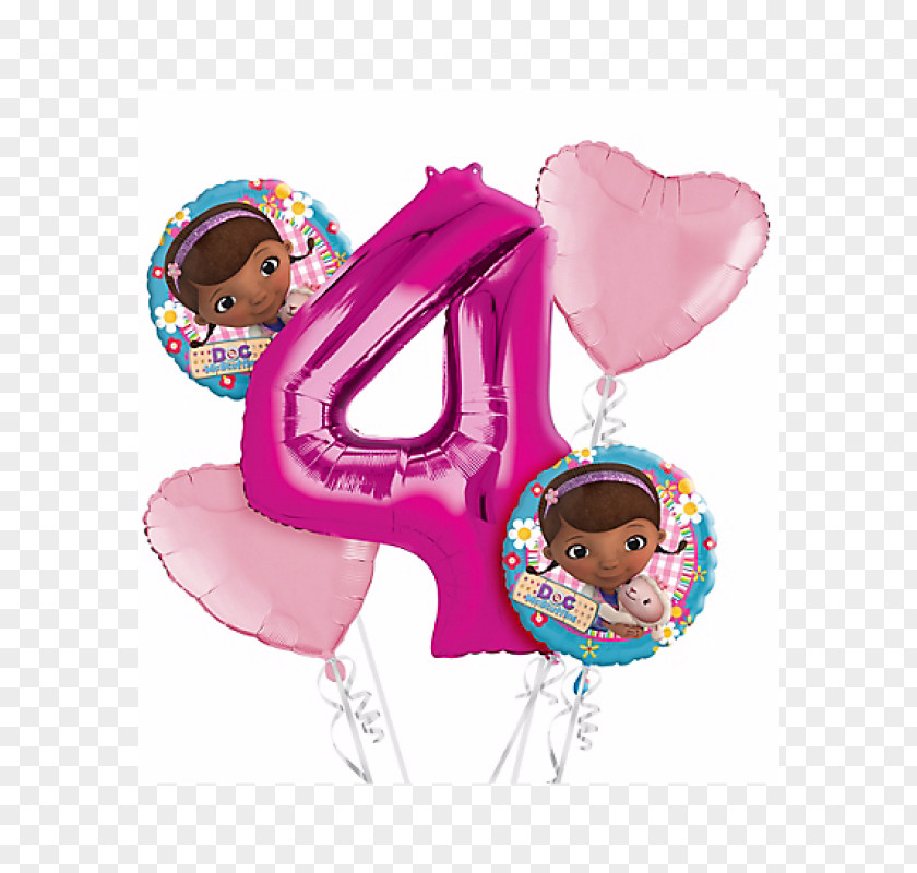 Doc Mcstuffins Birthday Balloon Party Flower Bouquet Anniversary PNG