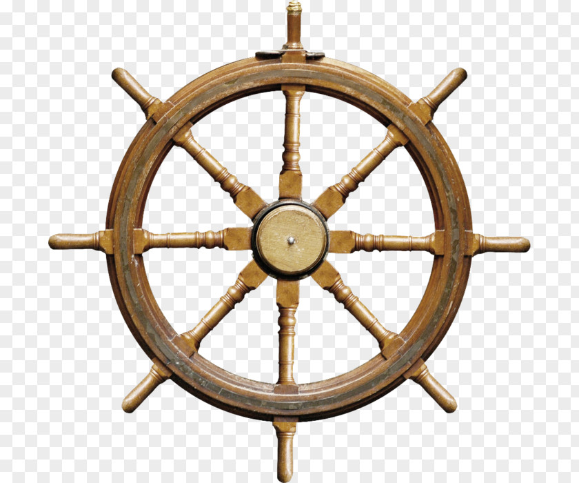 Rudder Ship's Wheel Boat Stock Photography PNG