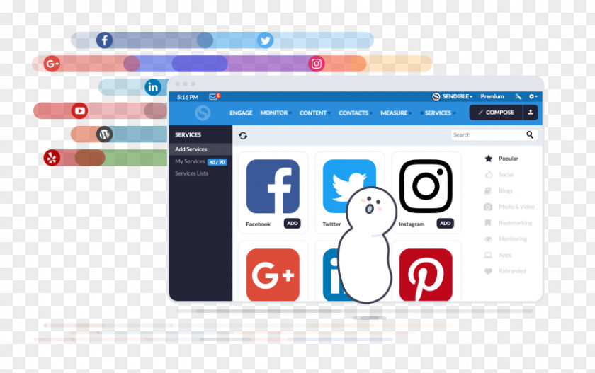 Social Media Instagram Facebook Twitter Networking Service PNG