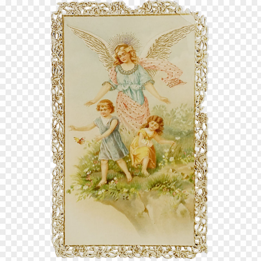 Angel Holy Card Canivet Patron Saint PNG