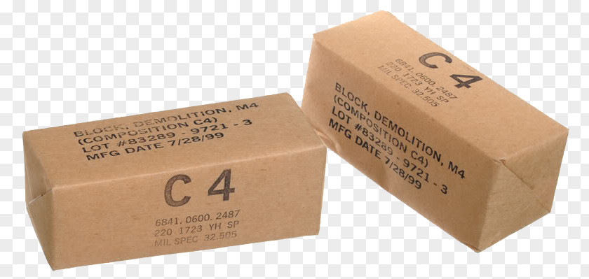 Cosmetic Packaging C-4 Plastic Explosive Material Semtex PNG